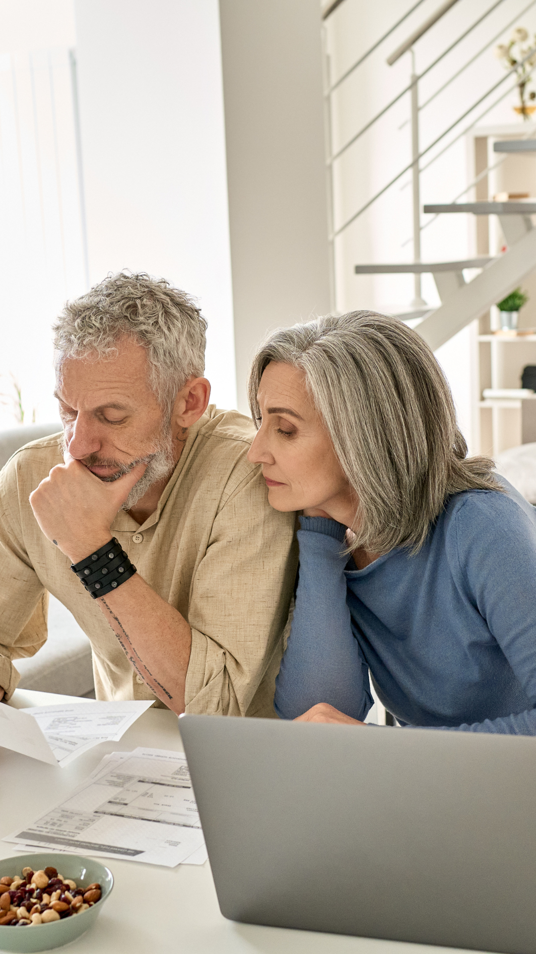 husband and wife discussing selling