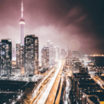 downtown Toronto at night